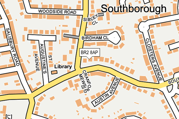BR2 8AP map - OS OpenMap – Local (Ordnance Survey)