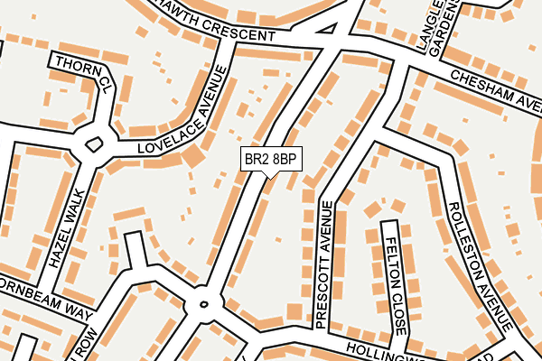 BR2 8BP map - OS OpenMap – Local (Ordnance Survey)