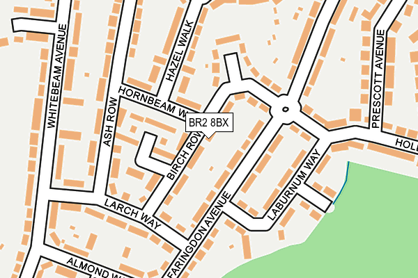 BR2 8BX map - OS OpenMap – Local (Ordnance Survey)