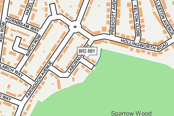 BR2 8BY map - OS OpenMap – Local (Ordnance Survey)