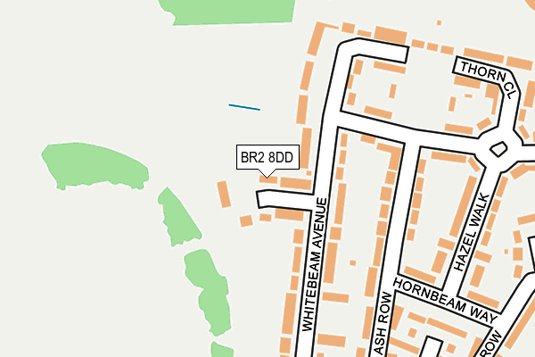 BR2 8DD map - OS OpenMap – Local (Ordnance Survey)