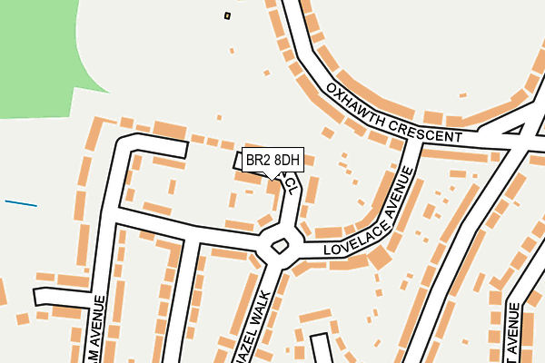 BR2 8DH map - OS OpenMap – Local (Ordnance Survey)