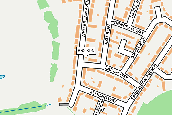 BR2 8DN map - OS OpenMap – Local (Ordnance Survey)