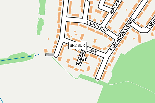 BR2 8DR map - OS OpenMap – Local (Ordnance Survey)