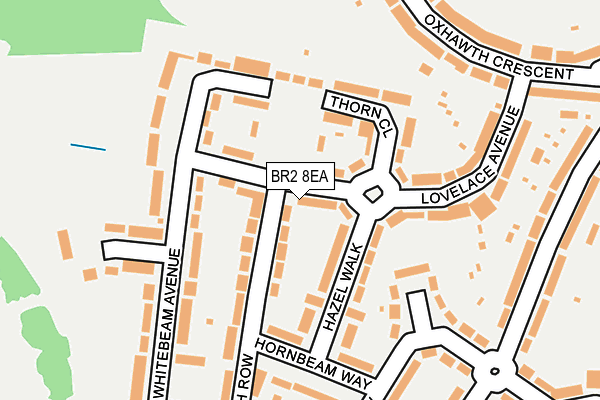 BR2 8EA map - OS OpenMap – Local (Ordnance Survey)