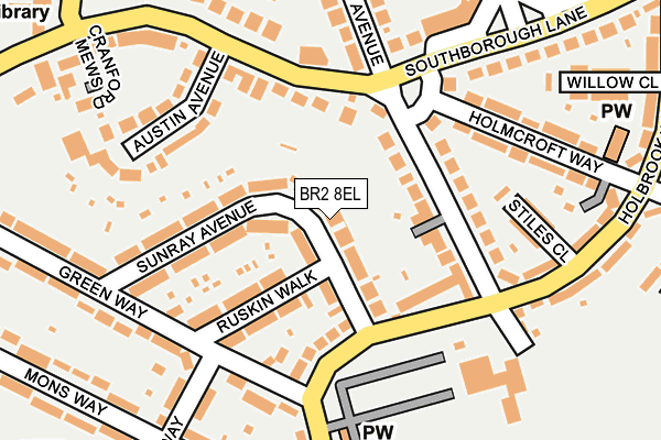 BR2 8EL map - OS OpenMap – Local (Ordnance Survey)