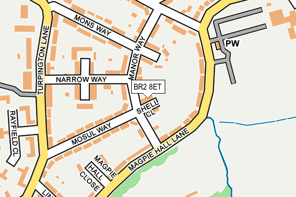 BR2 8ET map - OS OpenMap – Local (Ordnance Survey)