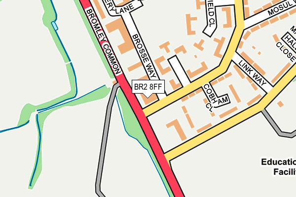 BR2 8FF map - OS OpenMap – Local (Ordnance Survey)