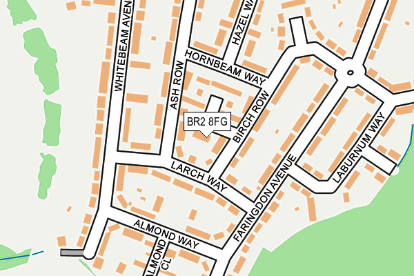 BR2 8FG map - OS OpenMap – Local (Ordnance Survey)