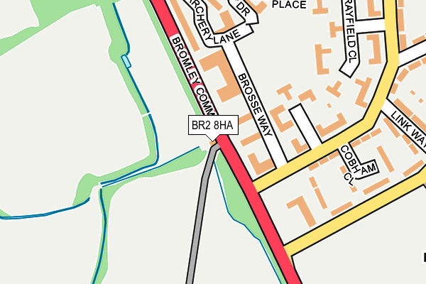 BR2 8HA map - OS OpenMap – Local (Ordnance Survey)
