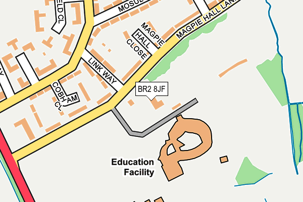 BR2 8JF map - OS OpenMap – Local (Ordnance Survey)