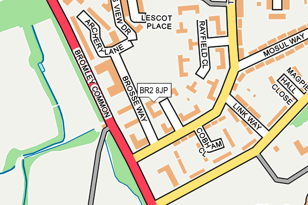 BR2 8JP map - OS OpenMap – Local (Ordnance Survey)