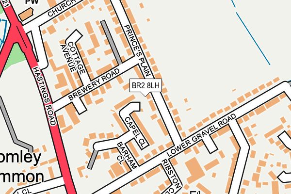 BR2 8LH map - OS OpenMap – Local (Ordnance Survey)