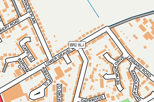 BR2 8LJ map - OS OpenMap – Local (Ordnance Survey)