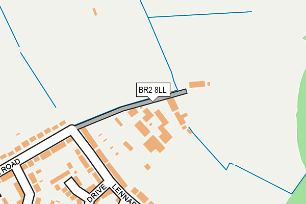BR2 8LL map - OS OpenMap – Local (Ordnance Survey)