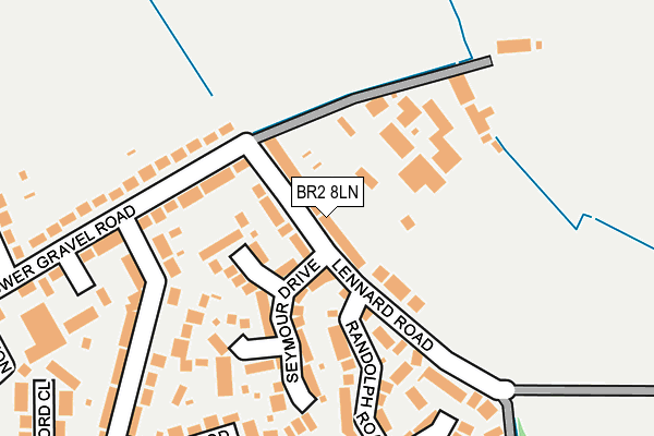 BR2 8LN map - OS OpenMap – Local (Ordnance Survey)