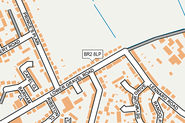BR2 8LP map - OS OpenMap – Local (Ordnance Survey)