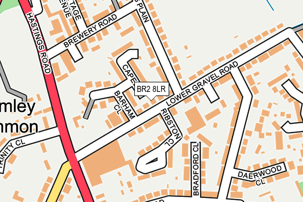 BR2 8LR map - OS OpenMap – Local (Ordnance Survey)