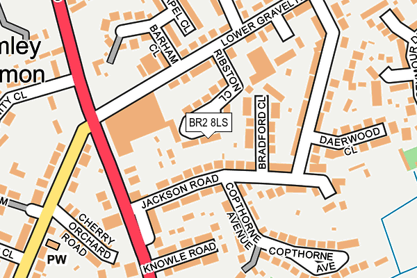 BR2 8LS map - OS OpenMap – Local (Ordnance Survey)