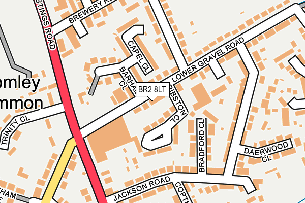 BR2 8LT map - OS OpenMap – Local (Ordnance Survey)
