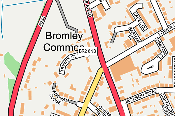 BR2 8NB map - OS OpenMap – Local (Ordnance Survey)