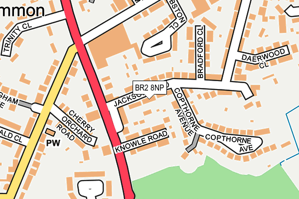 BR2 8NP map - OS OpenMap – Local (Ordnance Survey)