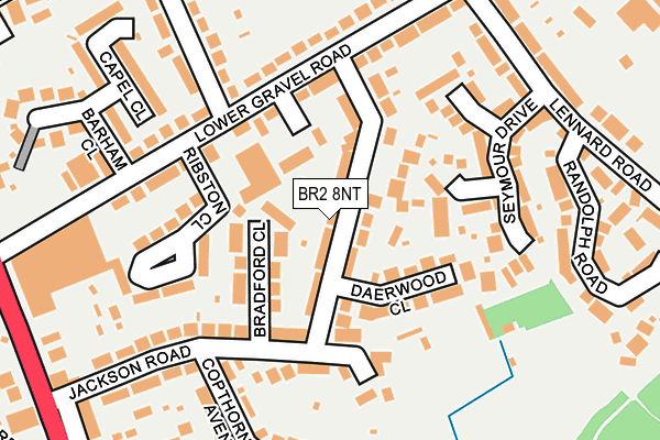 BR2 8NT map - OS OpenMap – Local (Ordnance Survey)
