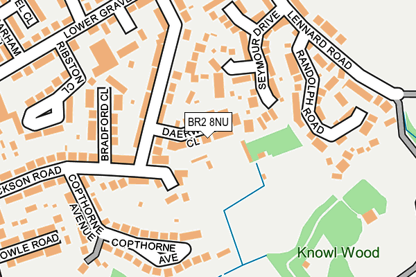BR2 8NU map - OS OpenMap – Local (Ordnance Survey)