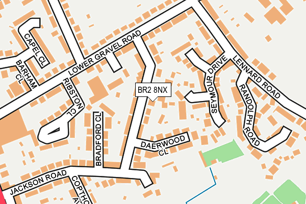 BR2 8NX map - OS OpenMap – Local (Ordnance Survey)