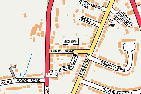 BR2 8PH map - OS OpenMap – Local (Ordnance Survey)