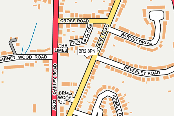 BR2 8PN map - OS OpenMap – Local (Ordnance Survey)