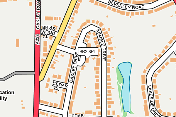 BR2 8PT map - OS OpenMap – Local (Ordnance Survey)