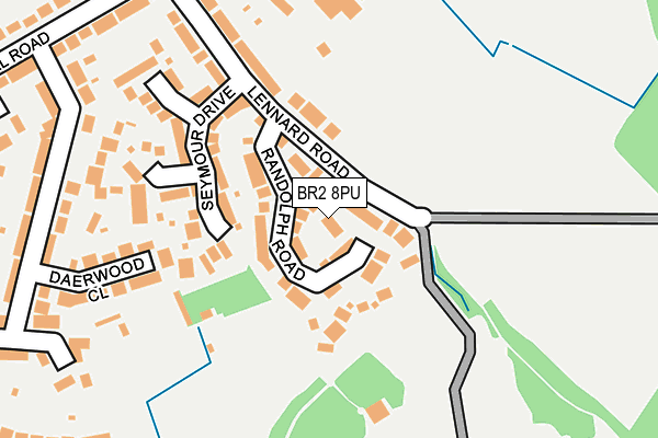 BR2 8PU map - OS OpenMap – Local (Ordnance Survey)