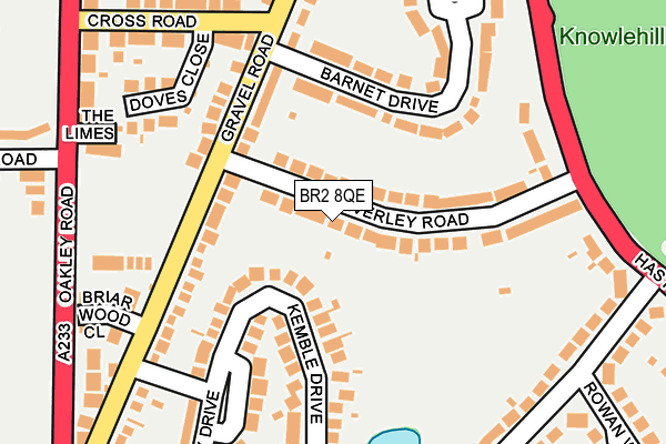BR2 8QE map - OS OpenMap – Local (Ordnance Survey)