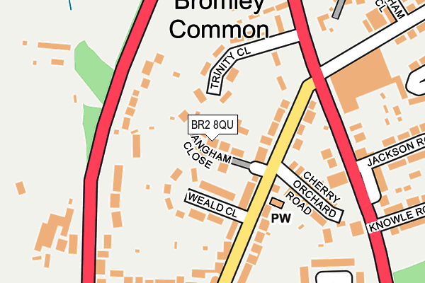 BR2 8QU map - OS OpenMap – Local (Ordnance Survey)