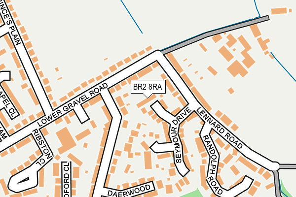 BR2 8RA map - OS OpenMap – Local (Ordnance Survey)