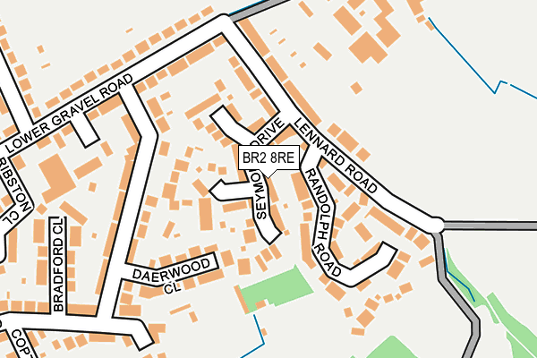 BR2 8RE map - OS OpenMap – Local (Ordnance Survey)