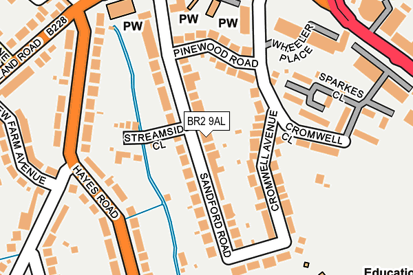 BR2 9AL map - OS OpenMap – Local (Ordnance Survey)