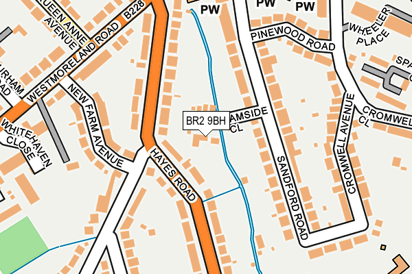 BR2 9BH map - OS OpenMap – Local (Ordnance Survey)