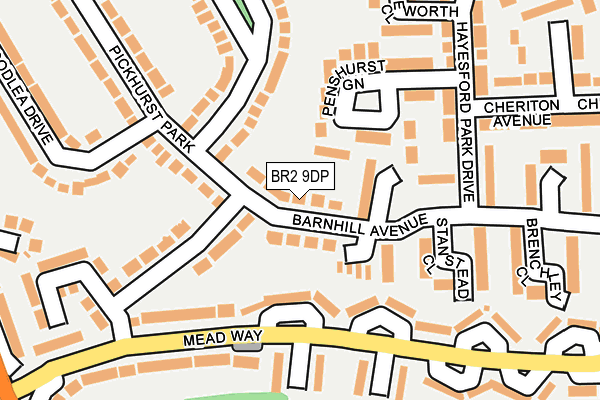 BR2 9DP map - OS OpenMap – Local (Ordnance Survey)