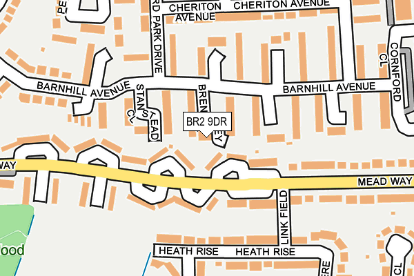 BR2 9DR map - OS OpenMap – Local (Ordnance Survey)
