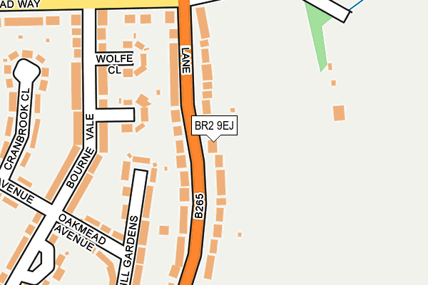 BR2 9EJ map - OS OpenMap – Local (Ordnance Survey)