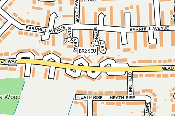 BR2 9EU map - OS OpenMap – Local (Ordnance Survey)