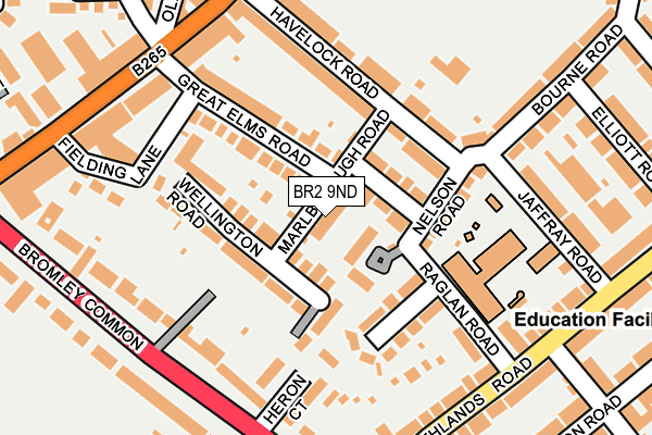 BR2 9ND map - OS OpenMap – Local (Ordnance Survey)