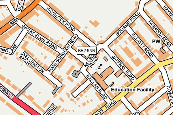 BR2 9NN map - OS OpenMap – Local (Ordnance Survey)