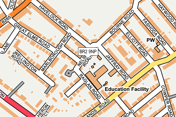 BR2 9NP map - OS OpenMap – Local (Ordnance Survey)