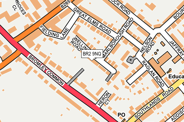 BR2 9NQ map - OS OpenMap – Local (Ordnance Survey)