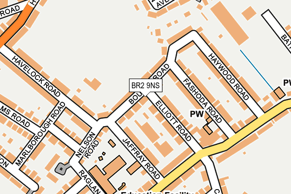 BR2 9NS map - OS OpenMap – Local (Ordnance Survey)