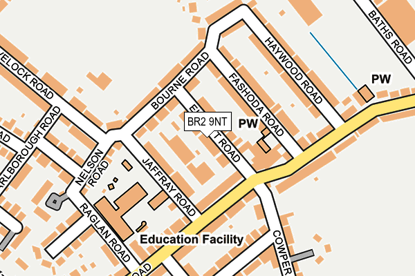 BR2 9NT map - OS OpenMap – Local (Ordnance Survey)
