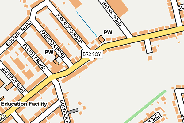 Map of JPH DRAINAGE LTD at local scale